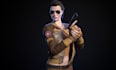 realistic modular model, vrm model, fur texture, game character, retopology,nsfw