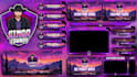 design animated stream overlay, kick, twitch overlay, twitch logo, banner emotes
