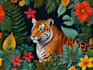 draw an animal and botanical illustration