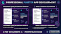 develop a custom flutter mobile app for ios and android