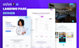 create high conversion figma landing page UI UX website mockup wireframe