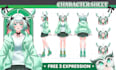 draw anime style character sheet for your vtuber or oc