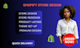do shopify website, redesign shopify store, ecommerce store shopify dropshipping
