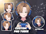 design a custom png tuber model for streaming in anime or chibi style