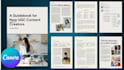 create canva ebook, PDF lead magnet, work book, ebook formatting, layout