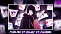 create anime music video with 4k res and lyrics lll amv lll