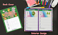 kids activity book cover, math book interior design for kdp