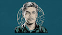 draw a custom portrait in linocut style