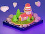 create cartoon style 3d models and textures