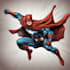 drawing custom superhero character in action