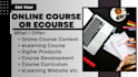 create online courses, ecourse, as digital products for skool, forento website