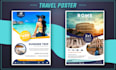 design a beautiful travel poster or flyer in 10 hours