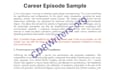 expert cdr career episode writing service