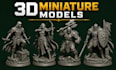 sculpt 3d miniature model warhammer 40k dnd tabletop 3d figurine for 3d printing