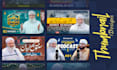 design a islamic youtube thumbnail in arabic