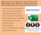 do restaurant menus data entry grubhub, ubereats, doordash, clover menu, wix