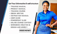 create instruction training manual workbook online course content product manual