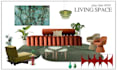 modern interior mood boards with shopping list 3d visuals