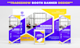 design catchy trade show booth, backdrop, exhibition display