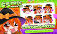 custom twitch emotes, animated emotes, cute emotes, chibi emotes, vtuber, gif