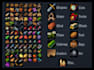 hand paint skill and item icons for your game