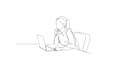 animate a continuous line art