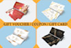design gift voucher,  certificate, postcard and ticket