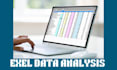 do excel data analysis, extraction, and dashboard