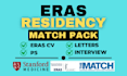 deeply edit your eras cv, personal statement, lors and interview prep