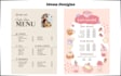 design professional restaurant menus, pricing tables, and comparison chart