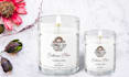 do candle label design, candle logo, candle box  packaging