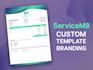 do servicem8 custom invoice template design