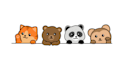 create a cute cartoon animal character