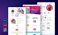 do figma website design and website UI UX in figma, PSD, xd