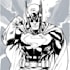 draw black and white comic superhero character