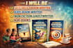 be self help ebook writer, kids book writer, non fiction ghostwriter, kdp books