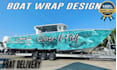 create high level boat wrap design ,truck wrap,