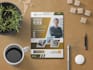 design a professional business flyer for real estate and construction
