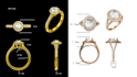 create 3d jewelry design, 3d jewelry animation, jewelry advert, 3d rendering,
