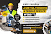 build logistics website trucking dispatch freight shipping website