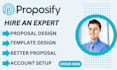 create proposals in minutes and proposify expert
