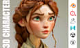 model a custom stylized 3d character for animation or games