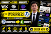 clone wix, squarespace, ai website to wordpress or migrate wordpress to shopify