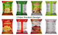 on food packaging, stand up pouch bag, pet food, coffee bags and chips packet
