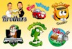 design unique caricature cartoon and mascot logo