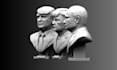 realistic 3d head bust full body model for stl printing