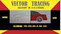 convert the image to vector and manual vector tracing