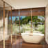 design modern bathroom with 3d rendering
