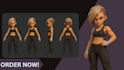 create stylized 3d characters, textured, game, rig, animation, in blender