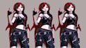 create custom furry or anime 3d vrchat avatar, vtuber model, unity VR character